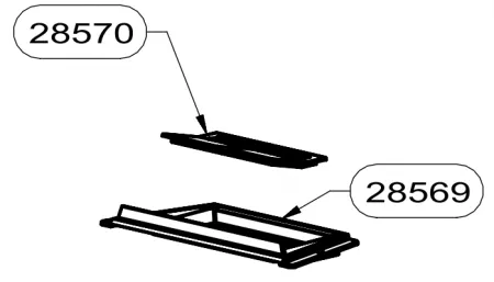 Sole fonte pour grille 28570 - SUPRA Réf. 28569
