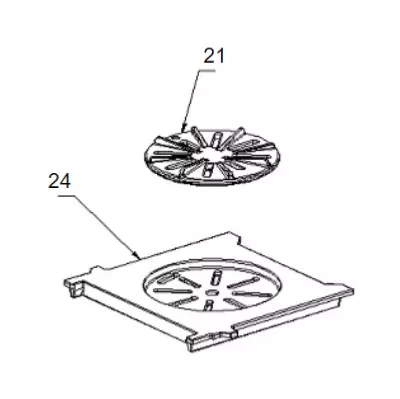 SUPPORT DE GRILLE ESTER - LA NORDICA R�f. 1136001