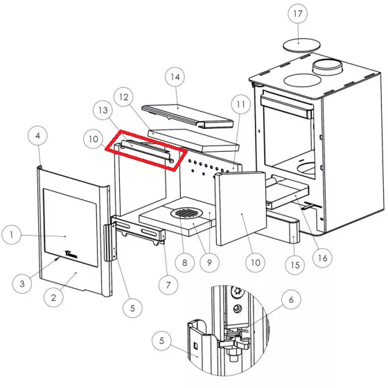 Support d�flecteur - LACUNZA r�f. 5021250009