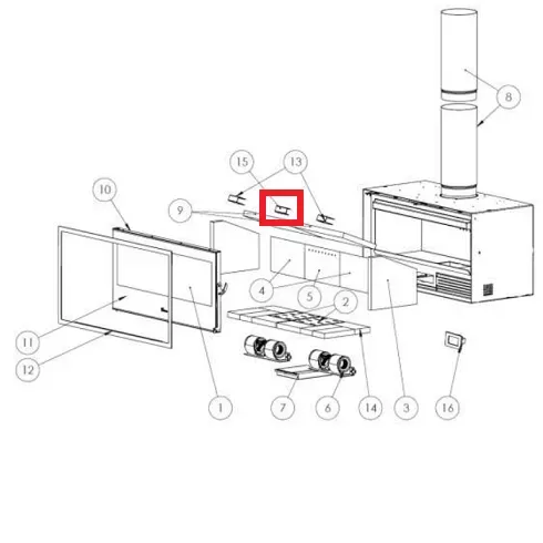 Support d�flecteur (� l\'unit�) - LACUNZA r�f. 5040000895