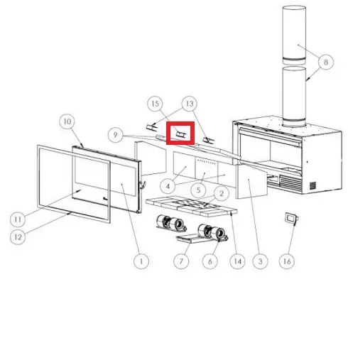 Support d�flecteur (� l\'unit�) - LACUNZA r�f. 5040000895