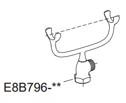 Support douchette, BGG - Jacob Delafon R&eacute;f. E8B796-BGG