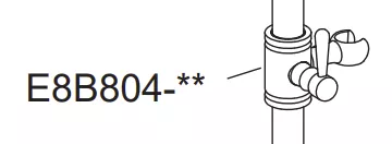 Support douchette, CP - Jacob Delafon R&eacute;f. E8B804-CP