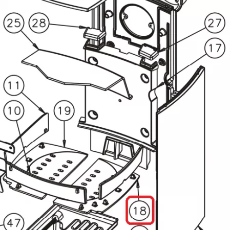 SUPPORT FOYER DROIT 388103 - GODIN R&eacute;f. 10368388103053