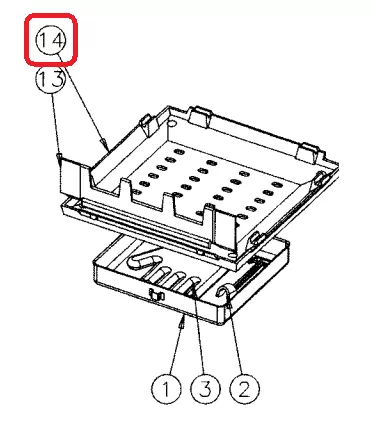 SUPPORT FOYER GRILLE 996111 - GODIN Réf. 10367996111053 (SUIVI)
