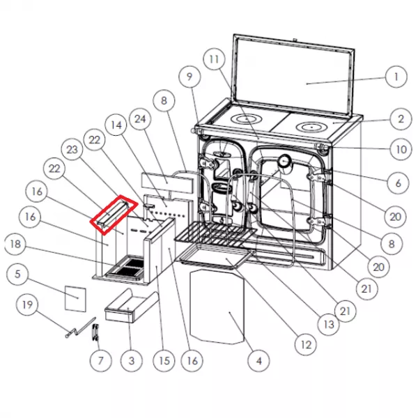 Support inox pour briques - LACUNZA r�f. 501000000307