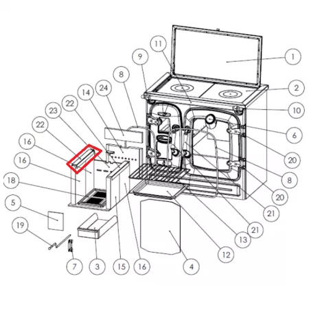 Support inox pour briques - LACUNZA r&eacute;f. 501000000307