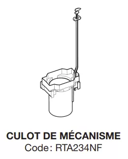 Support m&eacute;canisme de chasse fond r&eacute;servoir - Jacob Delafon R&eacute;f. RTA234NF