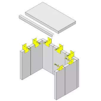 Supports de fixation de briques - HARK R&eacute;f. ETSTO0612012