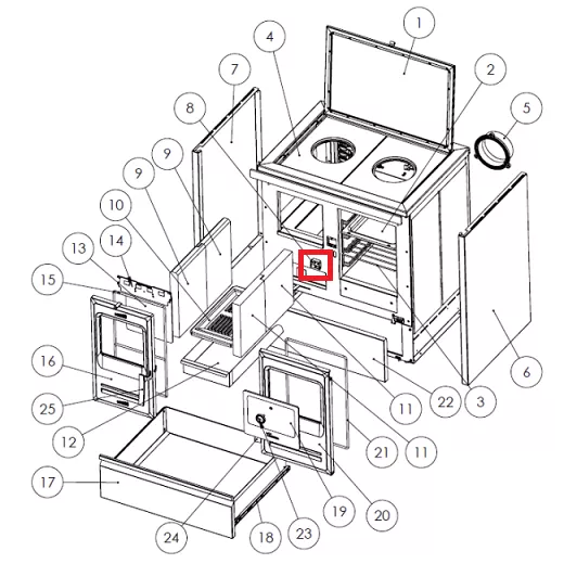 Syst�me verrouillage porte - LACUNZA r�f. 501390000005