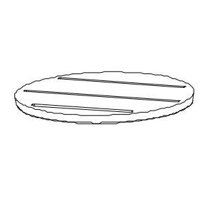 Tampon - INVICTA Réf. FB610375 émaillé rouge