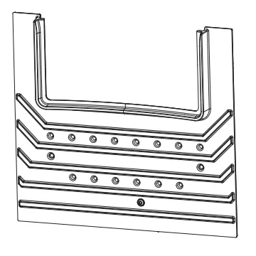 Taque décor - INVICTA / DEVILLE Réf. F612633B-A