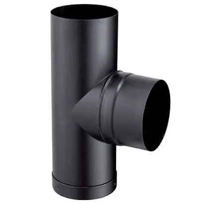 T� tampon �130 F/F �maill� noir mat - Poujoulat r�f. 56130955