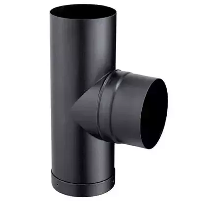 T� tampon �130 F/F �maill� noir mat - Poujoulat r�f. 56130955