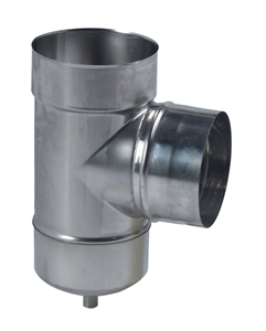 TE TUBAGE 90� + PURGE INOX 150 PIQ MALE - TEN R�f. 884150