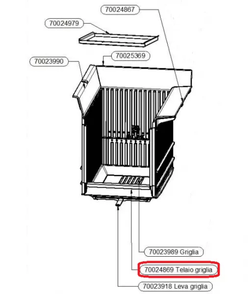 TELAIO PER GRIGLIA L - Thermorossi R�f. 70024869
