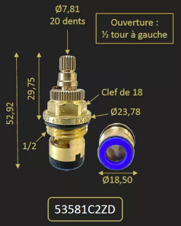 TETE CERAMIQUE - PAINI R&eacute;f. 53581C2ZD