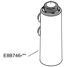 T&ecirc;te de douchette chrom&eacute;e - Jacob Delafon R&eacute;f. E8B746-CP