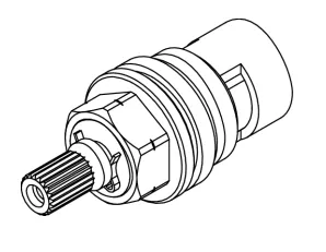 T&ecirc;te disques c&eacute;ramique G1/2 1/4T gauche - Jacob Delafon R&eacute;f. R8A530NF