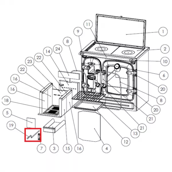 Tige de tirage direct - LACUNZA r�f. 501210000028