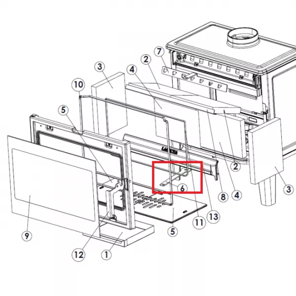 Tige registre air primaire - LACUNZA r�f. 5020000921