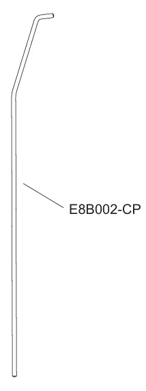 Tirette chrom�e - Jacob Delafon R�f. E8B002-CP