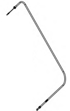 TIRETTE COMMANDE CLAPET 155 - GODIN R�f. 3996B
