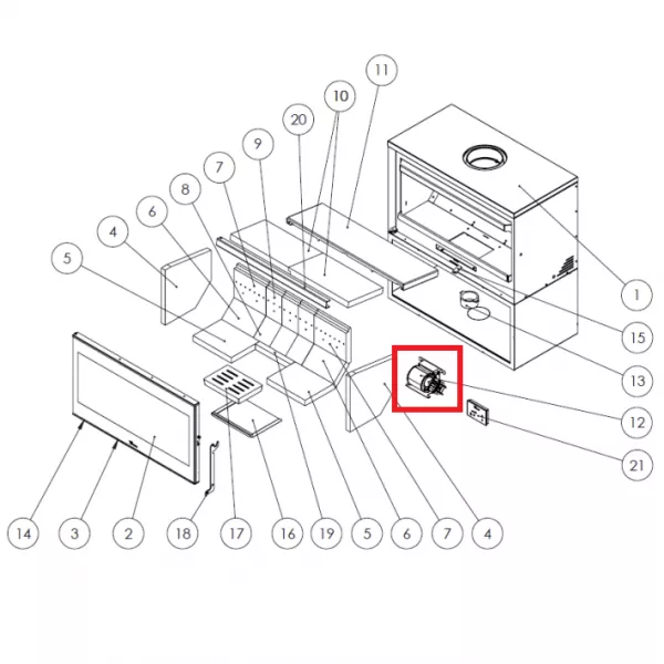 Turbine + carter - LACUNZA r�f. 5040000911