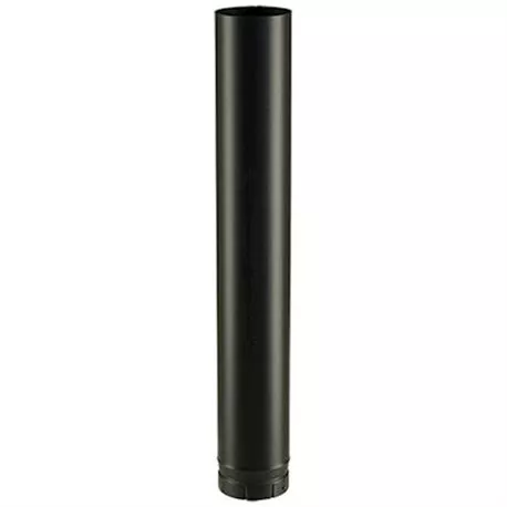 Tuyau �130 M/F 100cm �maill� noir mat - Poujoulat r�f. 56130905