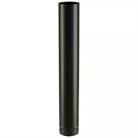 Tuyau �130 M/F 100cm �maill� noir mat - Poujoulat r�f. 56130905
