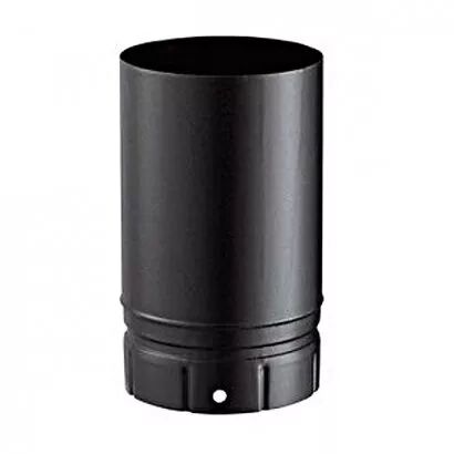 Tuyau �130 M/F 25cm �maill� noir mat - Poujoulat r�f. 56130903