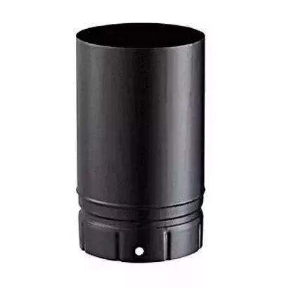 Tuyau �130 M/F 25cm �maill� noir mat - Poujoulat r�f. 56130903