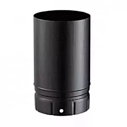 Tuyau �130 M/F 25cm �maill� noir mat - Poujoulat r�f. 56130903