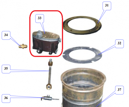 VANNE FUEL 3/12CC/4 (3826) - GODIN Réf. 00001306041 (SUIVI)
