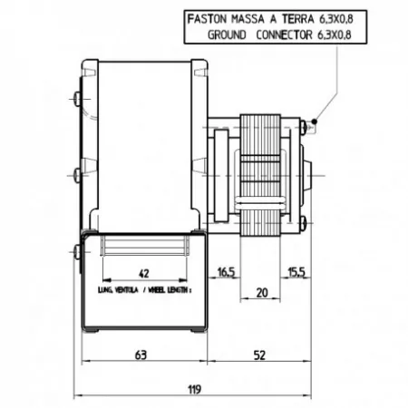 Ventilateur centrifuge - FERGAS r&eacute;f. 204668