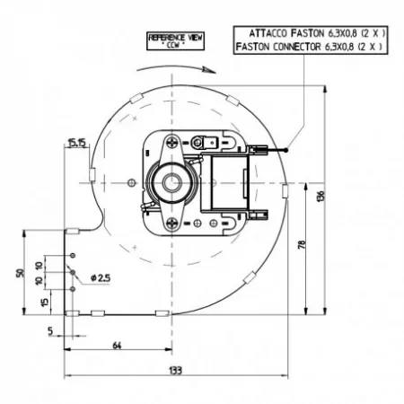 Ventilateur centrifuge - FERGAS r&eacute;f. 204668