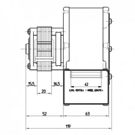 Ventilateur centrifuge - FERGAS réf. 204861