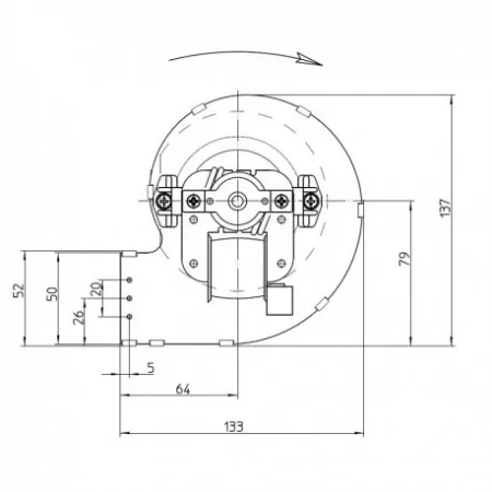 Ventilateur centrifuge - FERGAS r&eacute;f. 206301