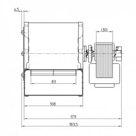 Ventilateur centrifuge - FERGAS r&eacute;f. 206301