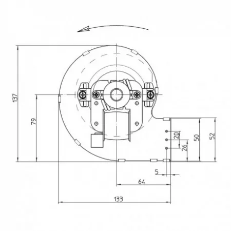 Ventilateur centrifuge - FERGAS r&eacute;f. 206453
