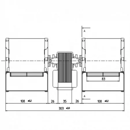 Ventilateur centrifuge - FERGAS r&eacute;f. 207700