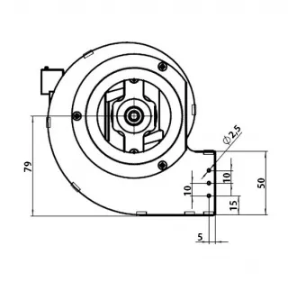Ventilateur centrifuge - FERGAS r&eacute;f. 207722