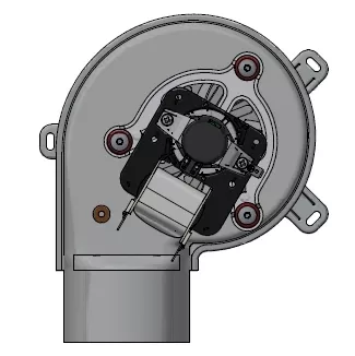 Ventilateur fumées étanche - MCZ (Cadel-FreePoint-Red) Réf.4D145181100