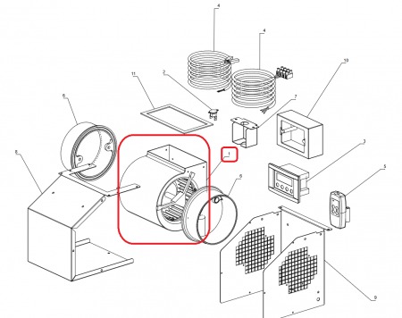 VENTILATEUR MOTEUR CENTRIFUGE WANDA - LA NORDICA Réf. 0020009