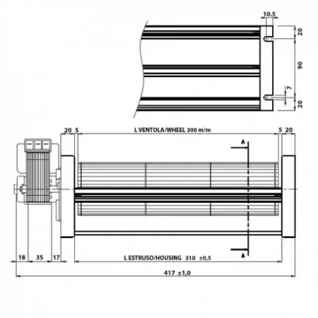 Ventilateur tangentiel - FERGAS 149508
