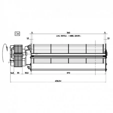 Ventilateur tangentiel - FERGAS 153507