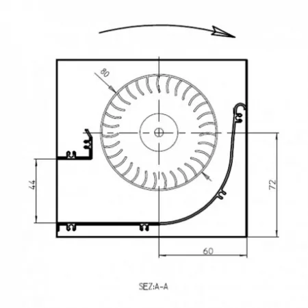 Ventilateur tangentiel - FERGAS 158205