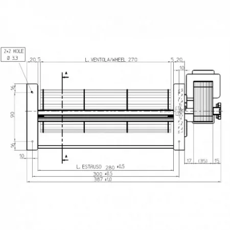 Ventilateur tangentiel - FERGAS 158205