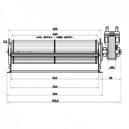 Ventilateur tangentiel - FERGAS 180600
