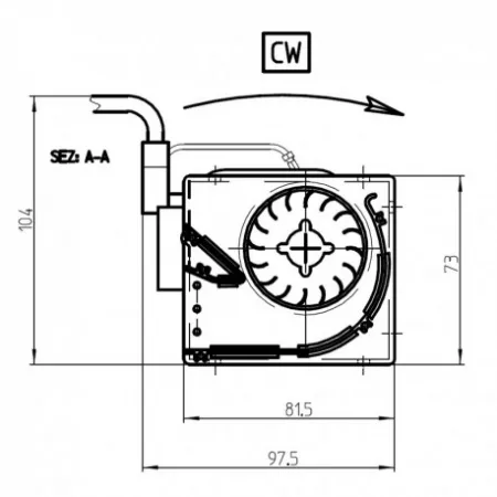 Ventilateur tangentiel - FERGAS 4B30426